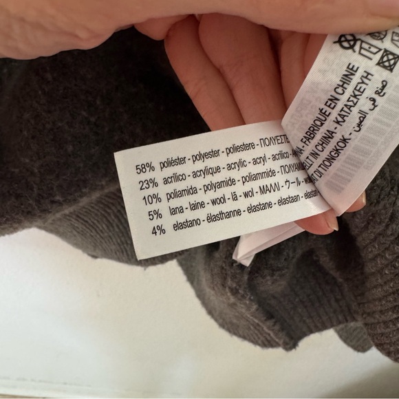 Zara Charcoal Button-Up Sweater - Picture 4 of 4